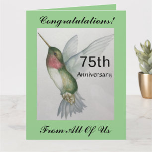 75th BIG Congratulations Anniversary Card