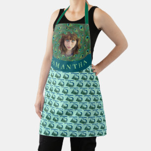 75th Birthday And Anniversary Personalized Photo Apron