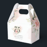 75th Birthday Any Age Floral Pink Floral Greenery Favour Box<br><div class="desc">Pink Rose Floral Bunch Any Age Birthday Party favour box. Rustic floral greenery and pink rose foliage. The template that can be easily edited and the text replaced with your own details by clicking the "Personalise" button. For further customisation, please click the "Customise Further" link and use our design tool...</div>