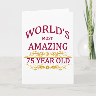 75th. Birthday Card