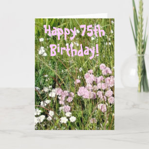 75th Birthday Card