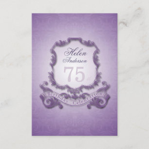 75th Birthday Celebration Vintage Frame Invitation