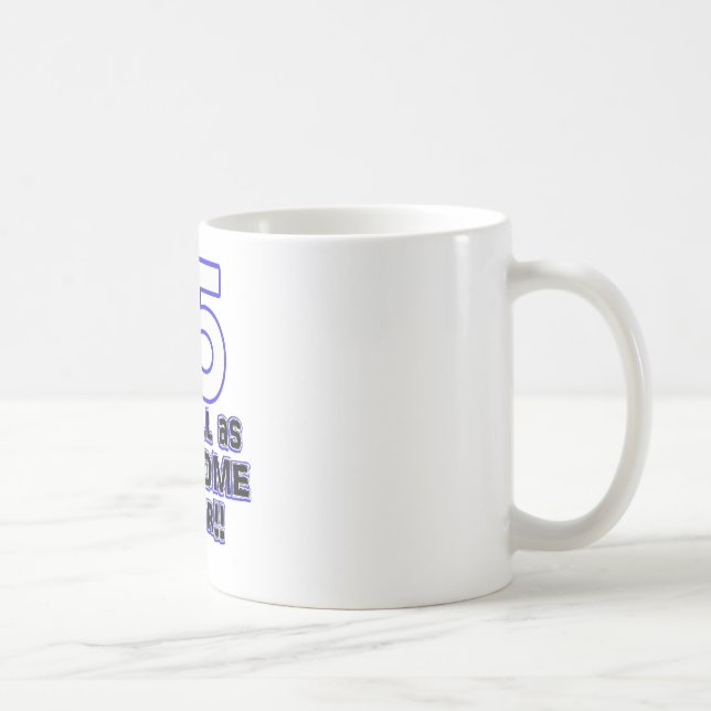 75th birthday design coffee mug (Right)