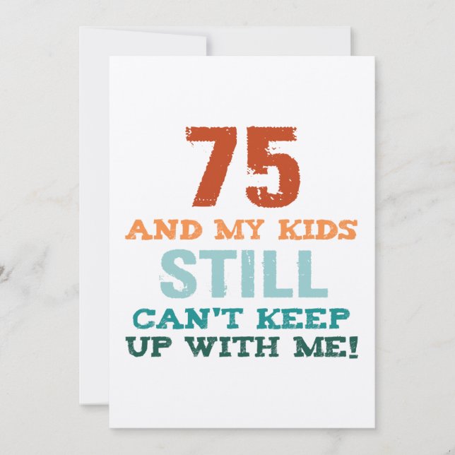 75th Birthday For Parents Card (Front)