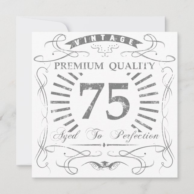 75th Birthday Gag Gift Card (Front)