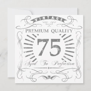 75th Birthday Gag Gift Card
