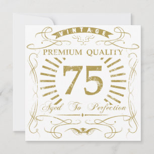 75th Birthday Gag Gift Card