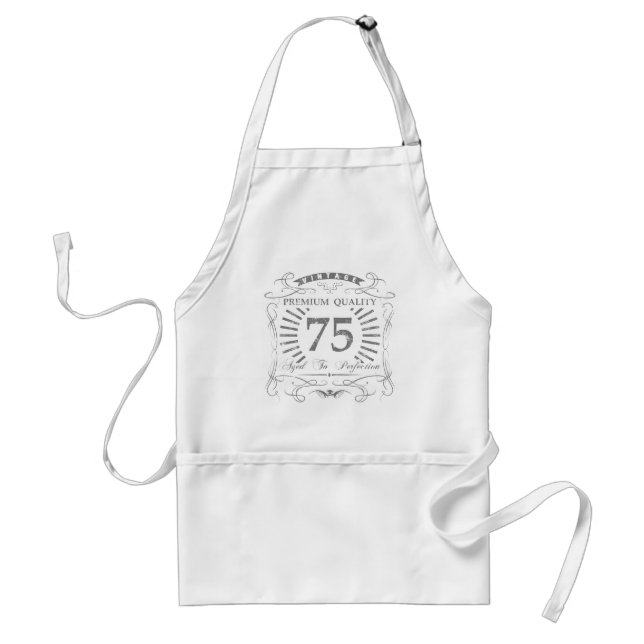 75th Birthday Gag Gift Standard Apron (Front)