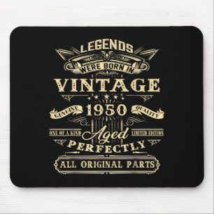 75th Birthday Gift For Vintage Legend Born 1950 75 Mouse Mat