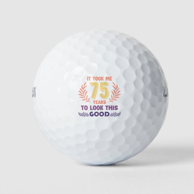 75th Birthday Golf Balls (Front)
