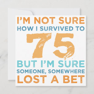 75th Birthday Legend Card