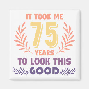 75th Birthday Magnet