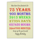 75th Birthday Milestones