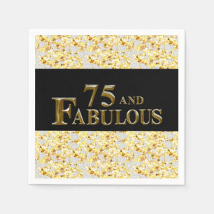 75th Birthday Napkin