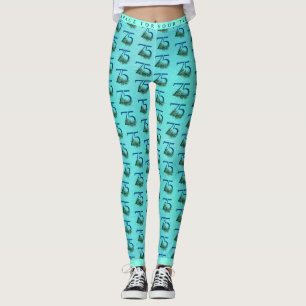 75th Birthday or Anniversary Peacock Pattern Leggings
