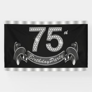 75th Birthday Party Banner