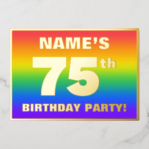75th Birthday Party: Fun, Colourful Rainbow Patter