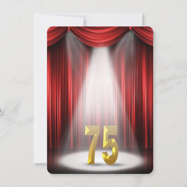 75th Birthday Party Invitation (Front)