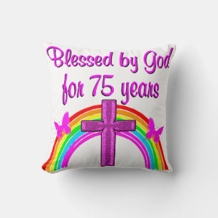 75TH BIRTHDAY PRAYER PERSONALIZED DESIGN CUSHION