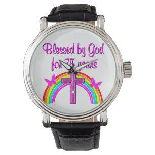 75TH BIRTHDAY PRAYER PERSONALIZED DESIGN WATCH