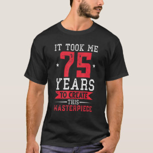 75th Birthday Retro Vintage Distressed Design T-Shirt