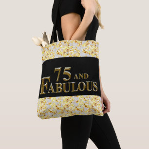 75th Birthday  Tote Bag