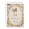 75th Birthday Vintage Roses Butterfly, Music Notes