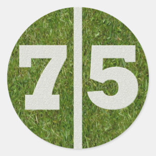 75th Birthday Yard Sticker