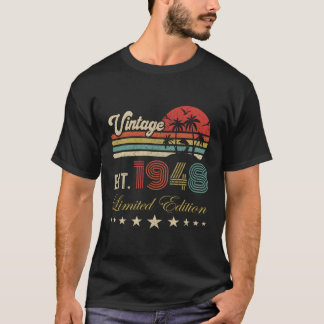 75Th Born 1948 75 T-Shirt