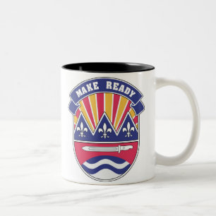 75th DIV, Make Ready Logo Two-Tone Coffee Mug