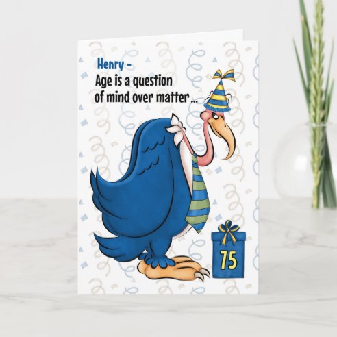 Funny 75th Birthday Cards | Zazzle UK