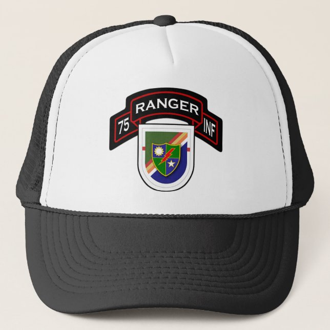 75th Infantry Regiment - Ranger - 1st Battalion Trucker Hat (Front)