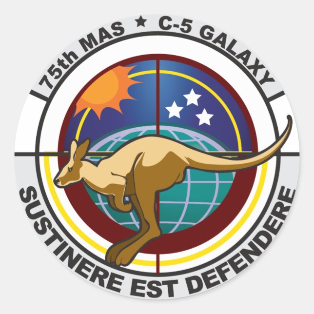 75th MAS "New Era Logo" Sticker (Front)