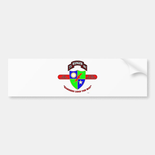 75TH RANGER BATTALION "ARMY RANGERS" BUMPER STICKER (Front)