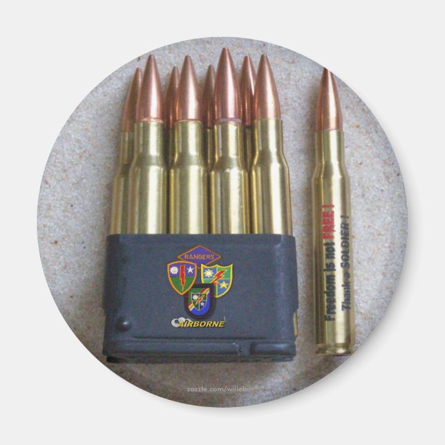 75th ranger patch veteran ww2 magnet garand m1 (Front)