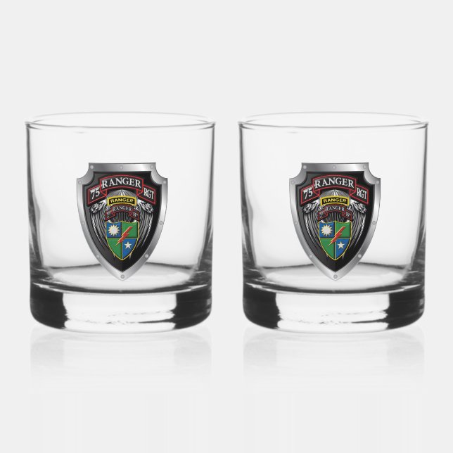 75th Ranger Regiment 2nd BAT Whiskey Glass (Front)