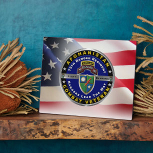 75th Ranger Regiment Afghanistan Veteran   Plaque