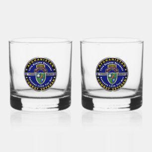 75th Ranger Regiment Afghanistan Veteran Whiskey Glass