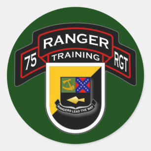 75th Ranger Regiment - Airborne - Training 1 Classic Round Sticker