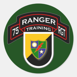 75th Ranger Regiment - Airborne - Training 2 Classic Round Sticker