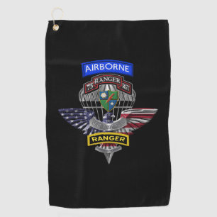 75th Ranger Regiment Customized Eagle Golf Towel