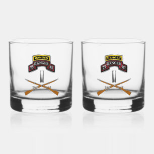 75th Ranger Regiment First Lieutenant 1LT Whiskey Glass