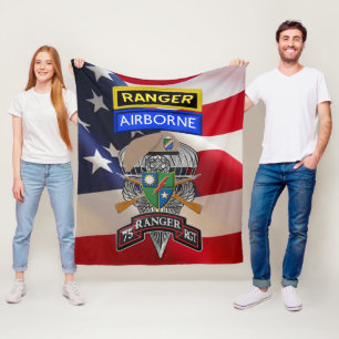 75th Ranger Regiment  Fleece Blanket