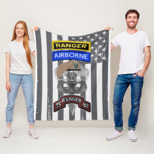 75th Ranger Regiment  Fleece Blanket