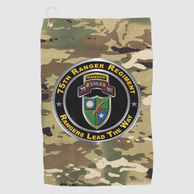 75th Ranger Regiment  Golf Towel (Front)