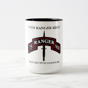 75TH RANGER REGIMENT MILITARY INTELLIGENCE BN Two-Tone COFFEE MUG