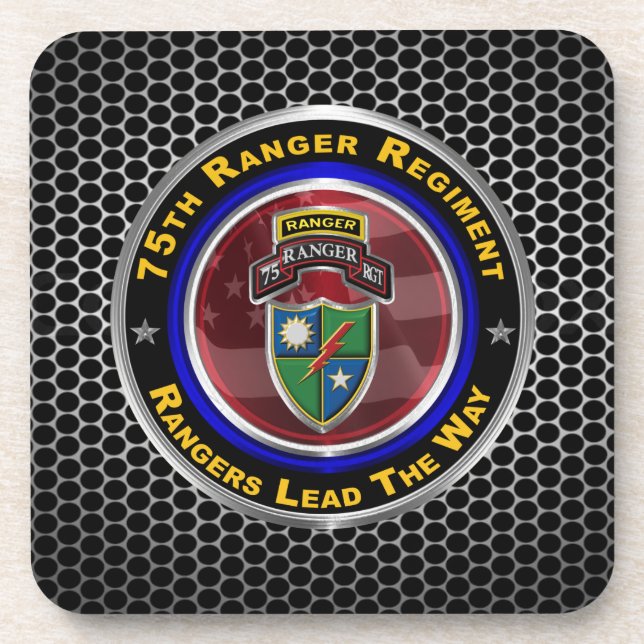 75th Ranger Regiment “Rangers Lead The Way” Coaster (Front)