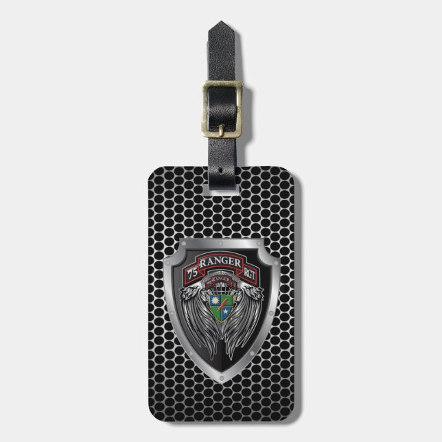 75th Ranger Regiment “Rangers Lead The Way” Luggage Tag (Front Vertical)