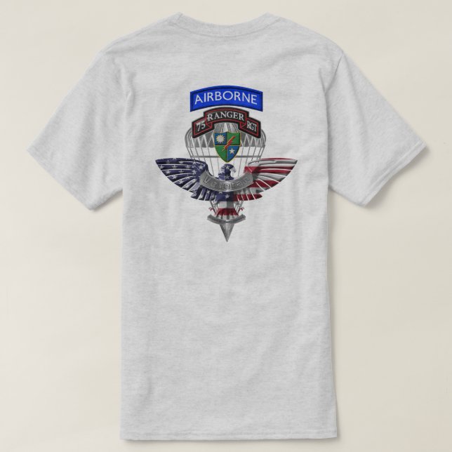 75th Ranger Regiment “Rangers Lead The Way” T-Shirt (Design Back)