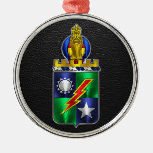 75th Ranger Regiment Regimental Crest  Metal Tree Decoration